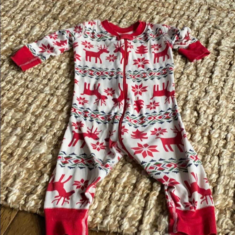 Hanna andersson deer deer print jammies 75 12-18m